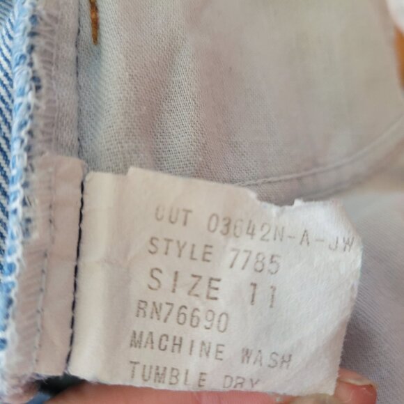 Vintage No Excuses Womens Denim Jeans With Side Lace-Up Detail - Size 12 - Picture 8 of 8